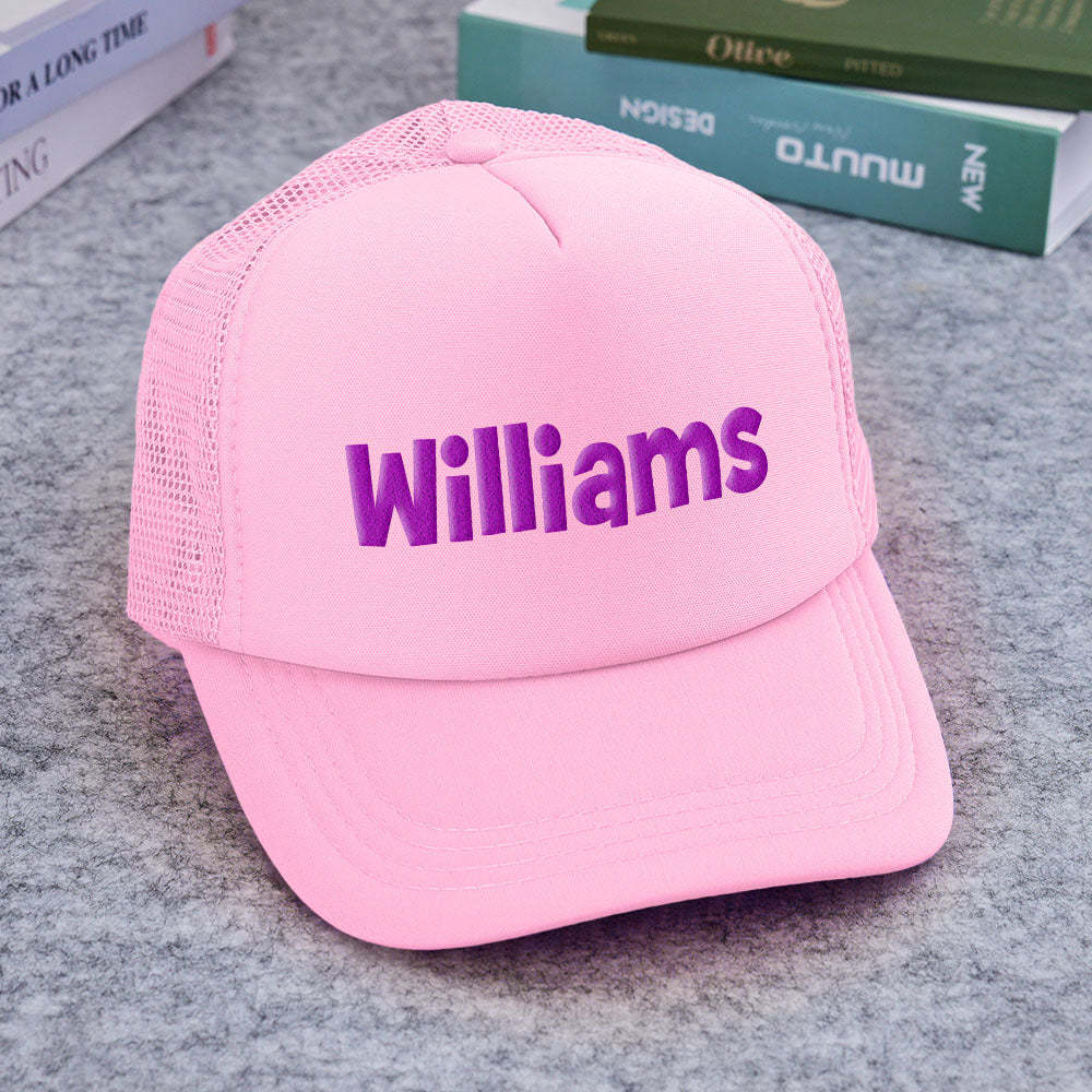 Chapeau De Camionneur Personnalisé À Imprimé Bouffant, Casquettes De Camionneur En Mousse Personnalisées Pour Adultes - mademinefr