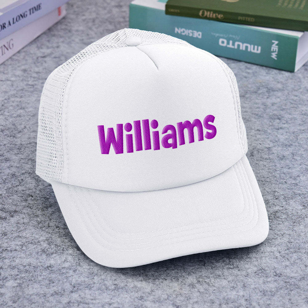 Chapeau De Camionneur Personnalisé À Imprimé Bouffant, Casquettes De Camionneur En Mousse Personnalisées Pour Adultes - mademinefr