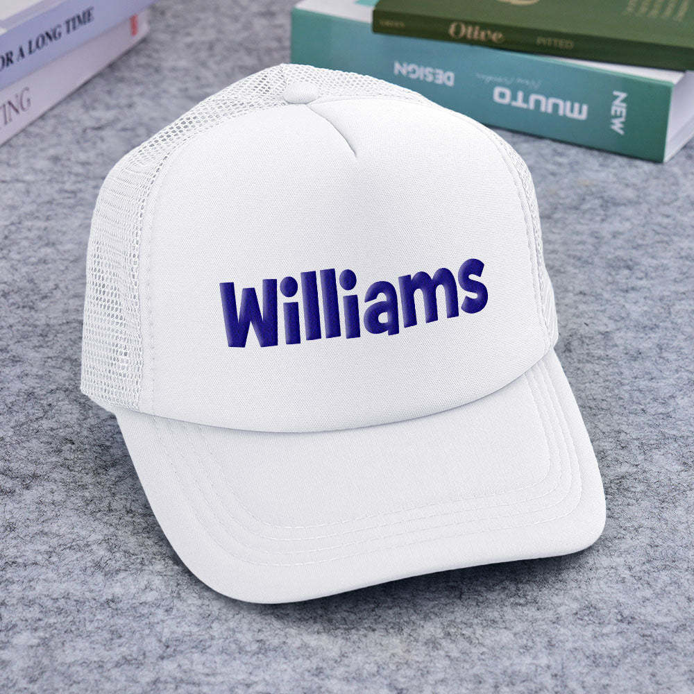 Chapeau De Camionneur Personnalisé À Imprimé Bouffant, Casquettes De Camionneur En Mousse Personnalisées Pour Adultes - mademinefr