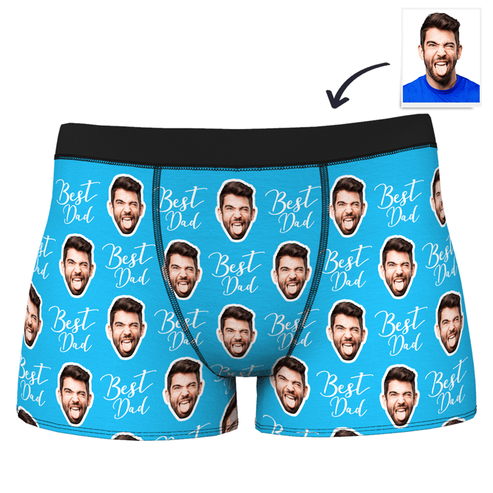 Meilleur Papa  Caleçon en Visage Culotte Personnalisé pour Homme  - MadeMine