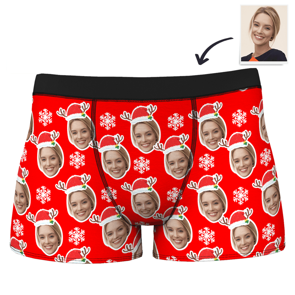  Père Noël  Caleçon en Visage Culotte Personnalisé pour Homme  - MadeMine
