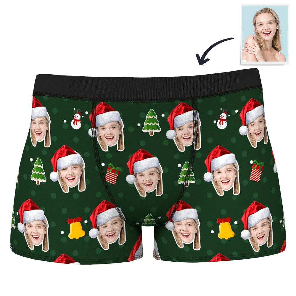 Noël  Caleçon en Visage Culotte Personnalisé pour Homme  - MadeMine