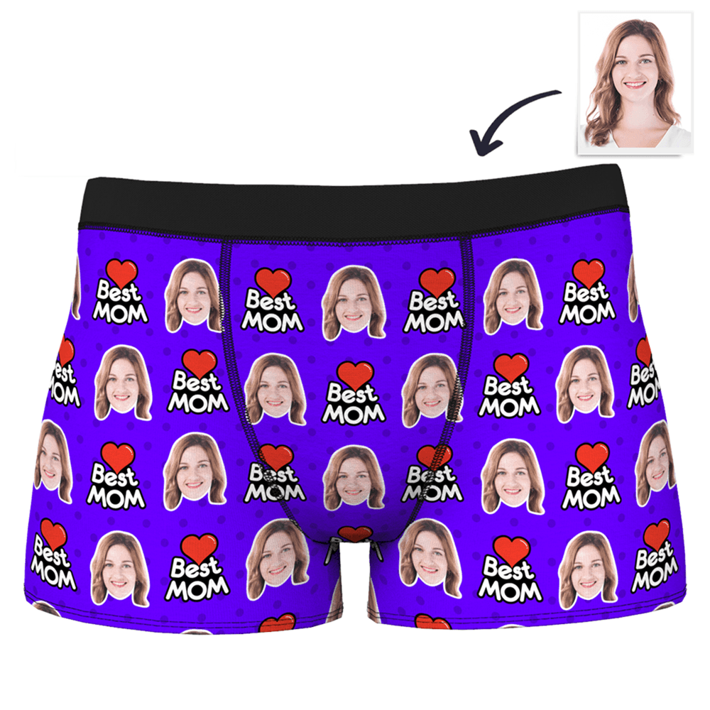 Meilleure Maman  Caleçon en Visage Culotte Personnalisé pour Homme  - MadeMine