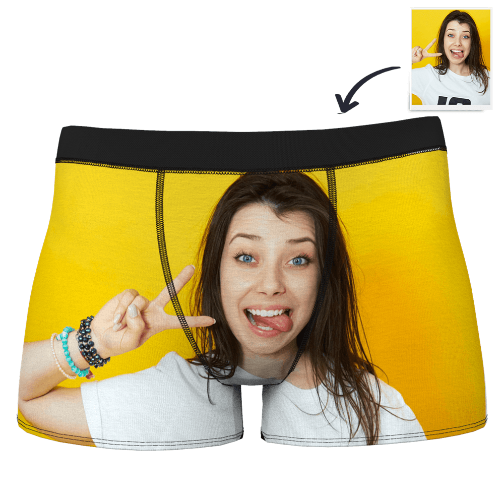 Drôle  Caleçon en Visage Culotte Personnalisée pour Femme  - MadeMine