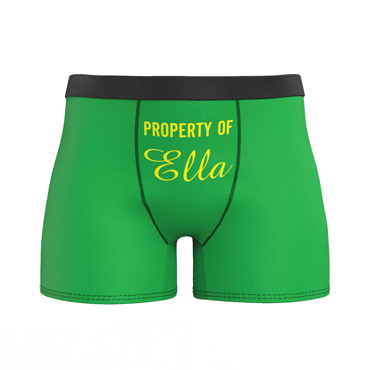 Caleçons  Personnalisé en Prénom "Property of " Culotte pour Homme - MadeMine