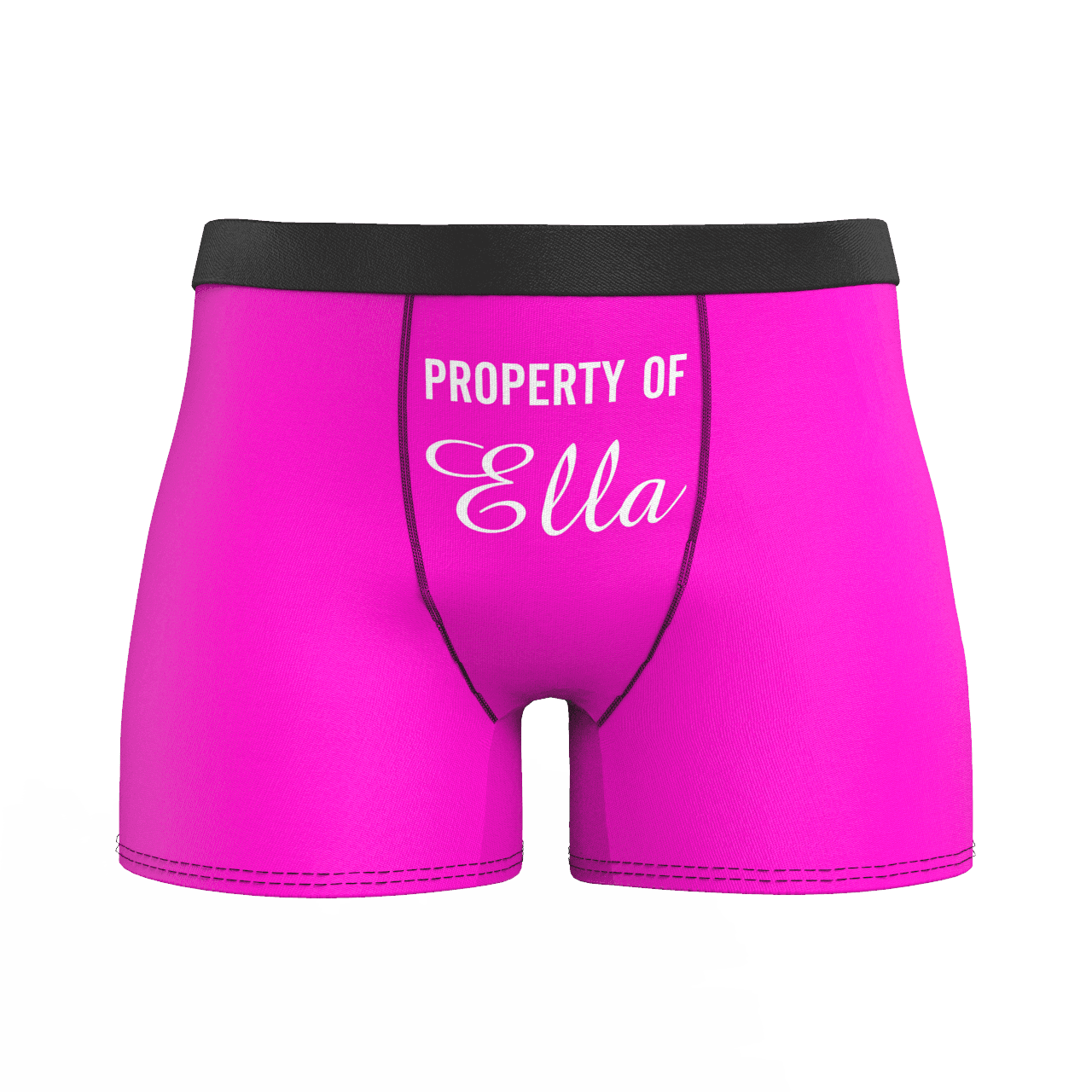 Caleçons  Personnalisé en Prénom "Property of " Culotte pour Homme - MadeMine