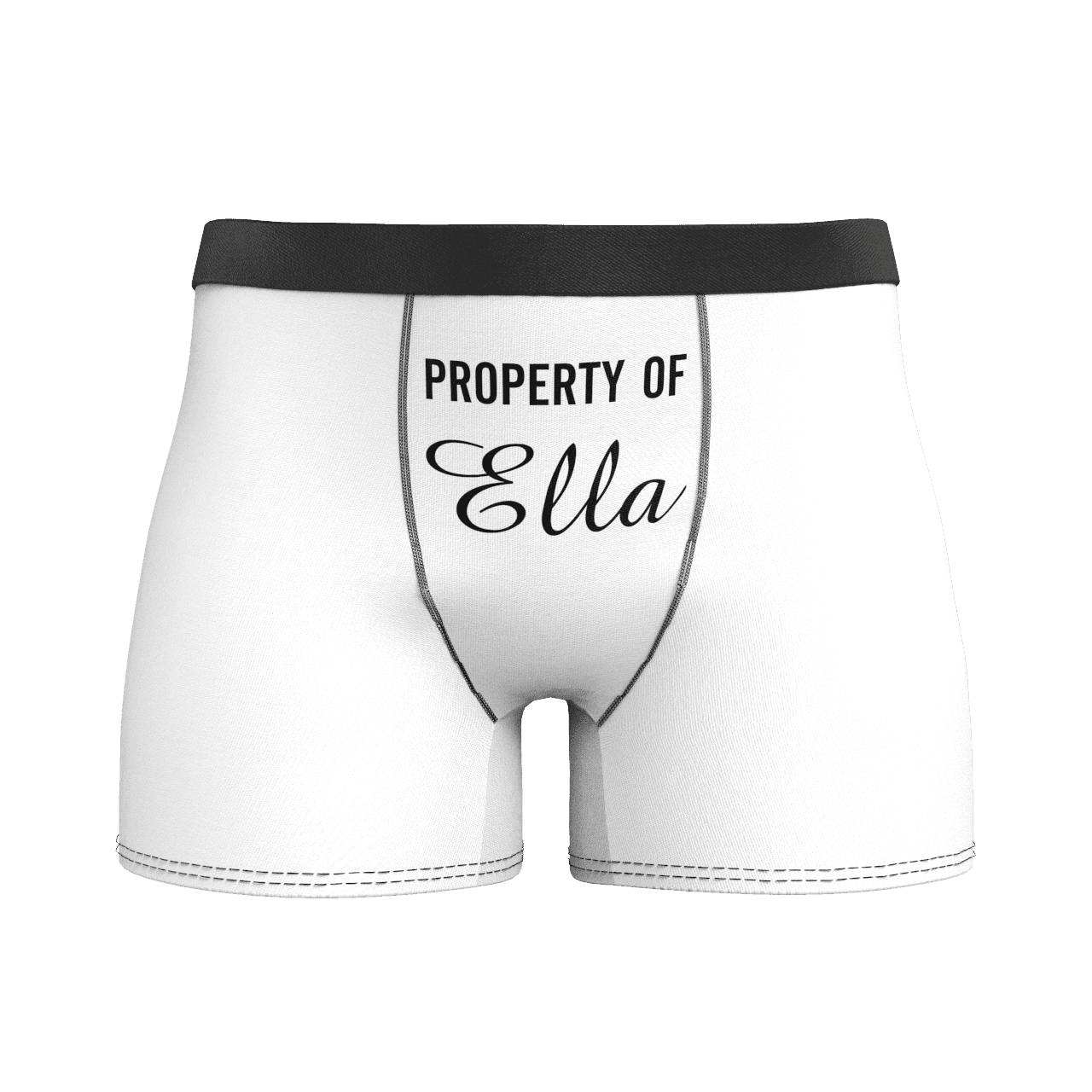 Caleçons  Personnalisé en Prénom "Property of " Culotte pour Homme - MadeMine