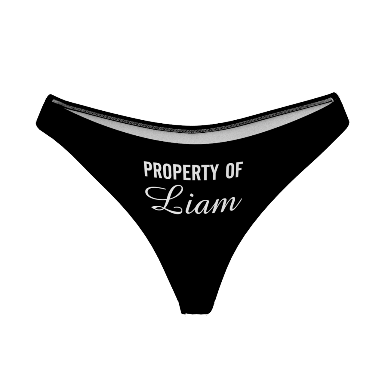 Sous-vêtements Personnalisé en Prénom  "Property of "  Culotte String pour Femme - MadeMine