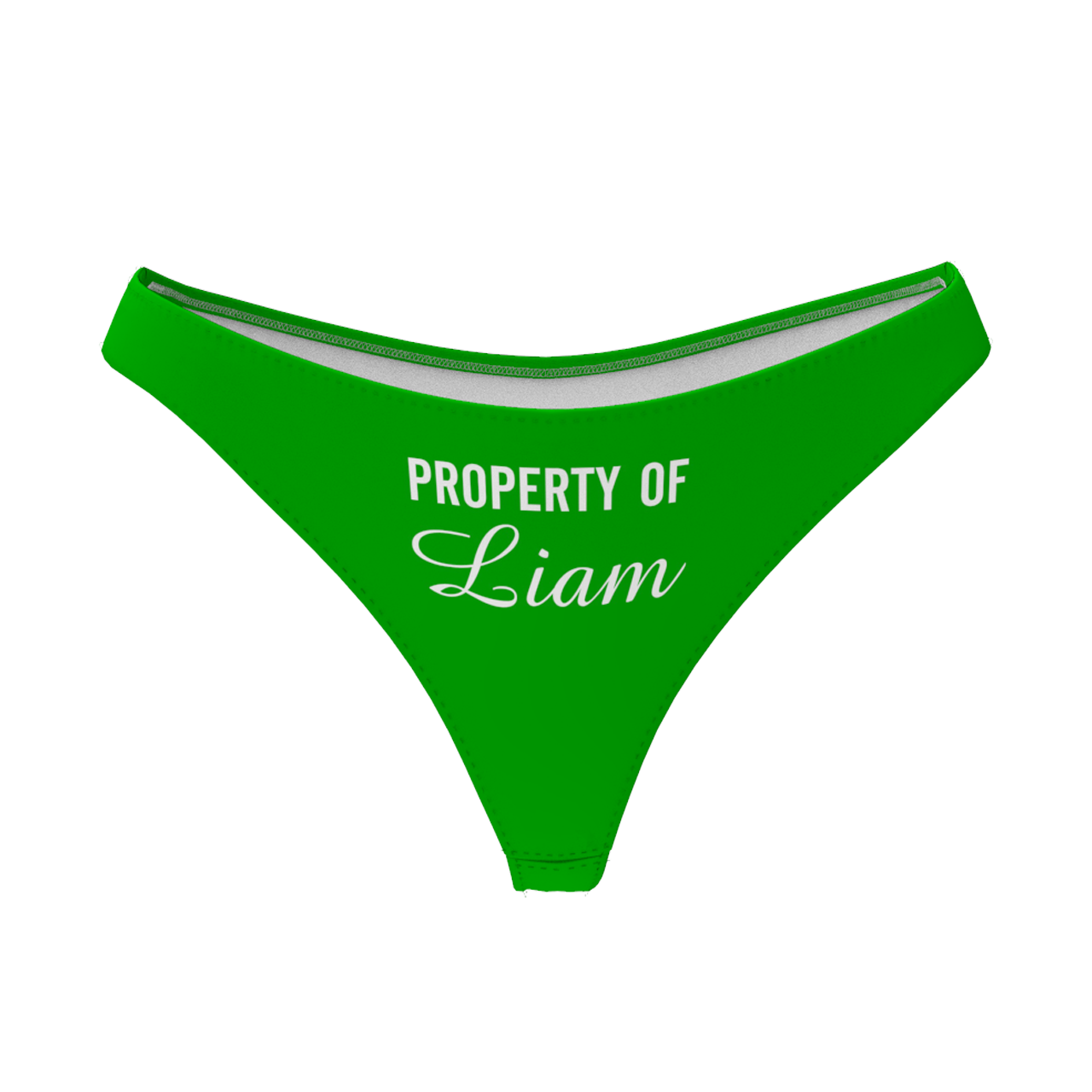 Sous-vêtements Personnalisé en Prénom  "Property of "  Culotte String pour Femme - MadeMine