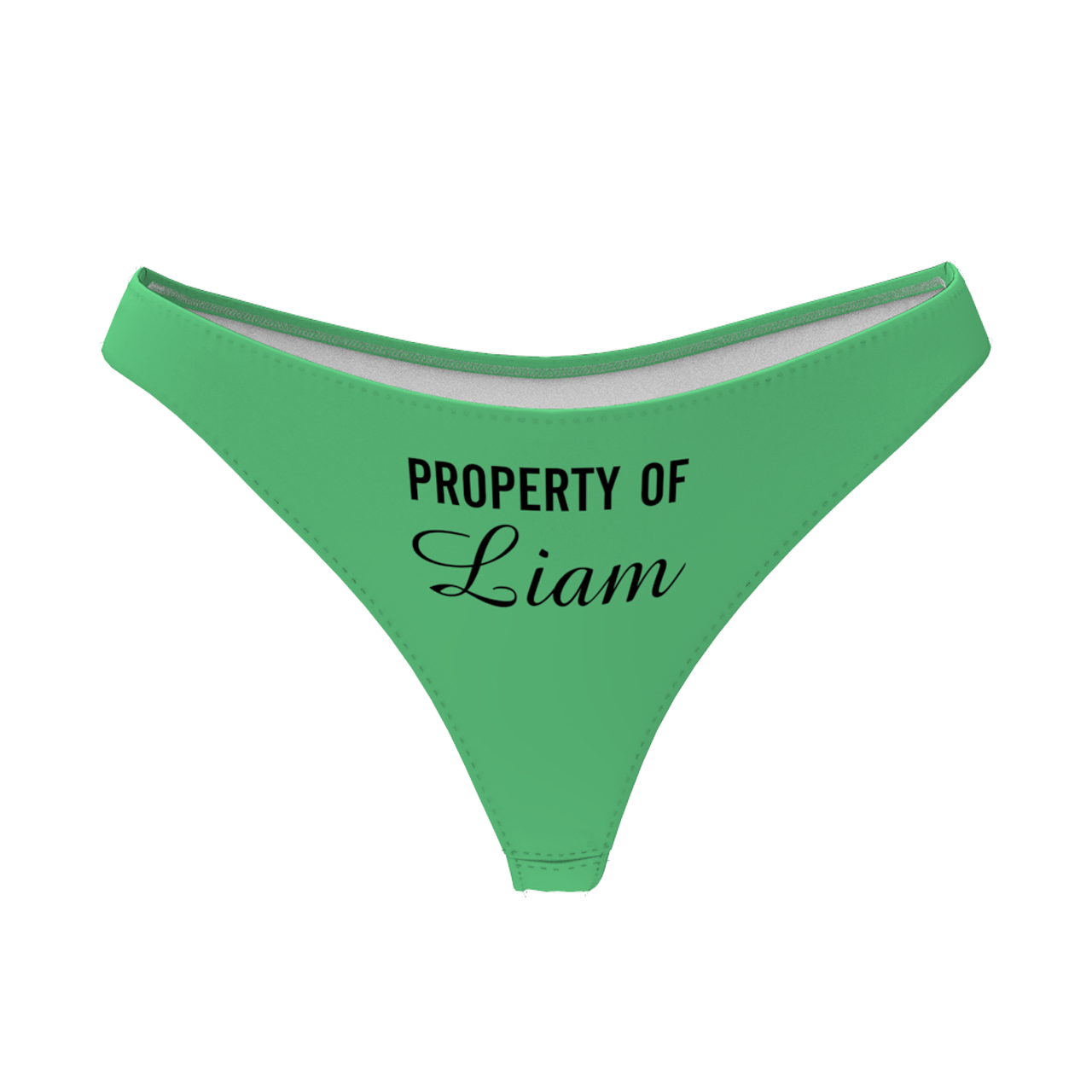 Sous-vêtements Personnalisé en Prénom  "Property of "  Culotte String pour Femme - MadeMine