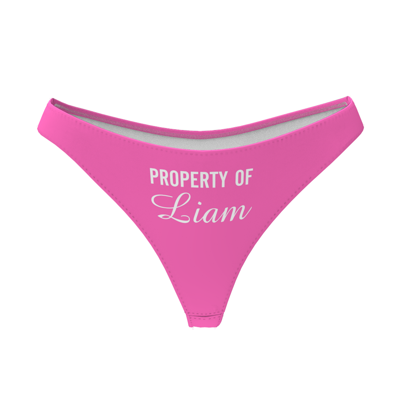 Sous-vêtements Personnalisé en Prénom  "Property of "  Culotte String pour Femme - MadeMine