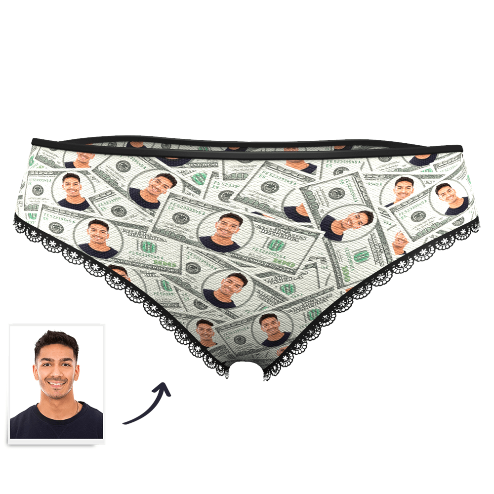 Culotte  Personnalisé en Visage Culotte Argent - MadeMine