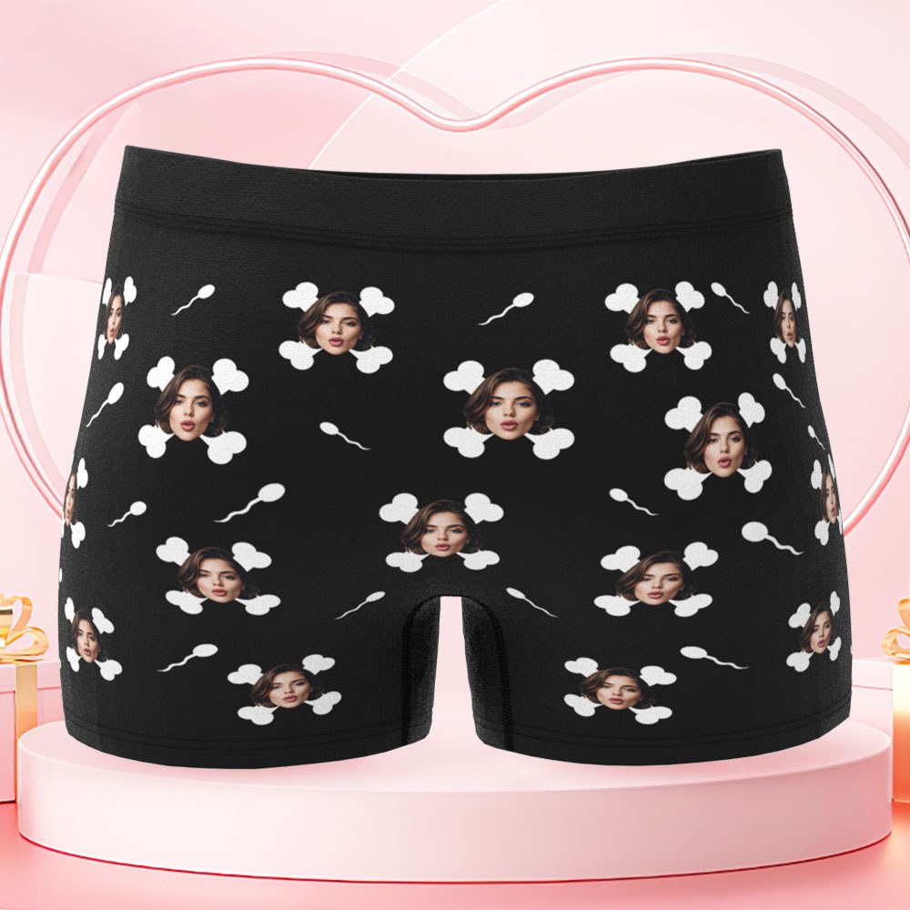 Boxers Personnalisés Avec Photo Pour Homme, Sous-vêtements « Zone Interdite » Que Seule Votre Copine Peut Toucher, Cadeaux Pour La Saint-valentin Ou Un Anniversaire De Mariage. - MademineFR