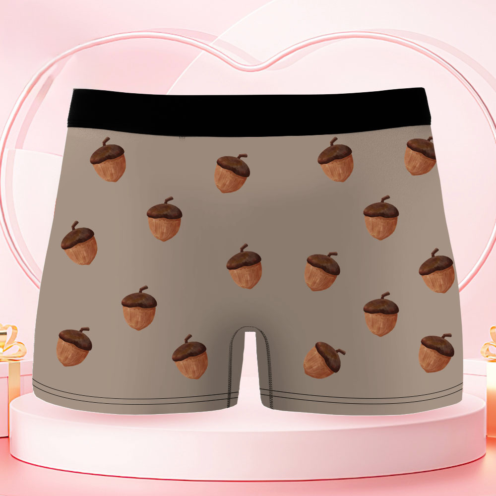 Boxers Personnalisés Avec Photo, Sous-vêtements Photo Personnalisés, Boxers Pour Homme Avec Motif Cœur, Cadeau D'anniversaire Pour Lui, Cadeau De Saint-valentin - MademineFR
