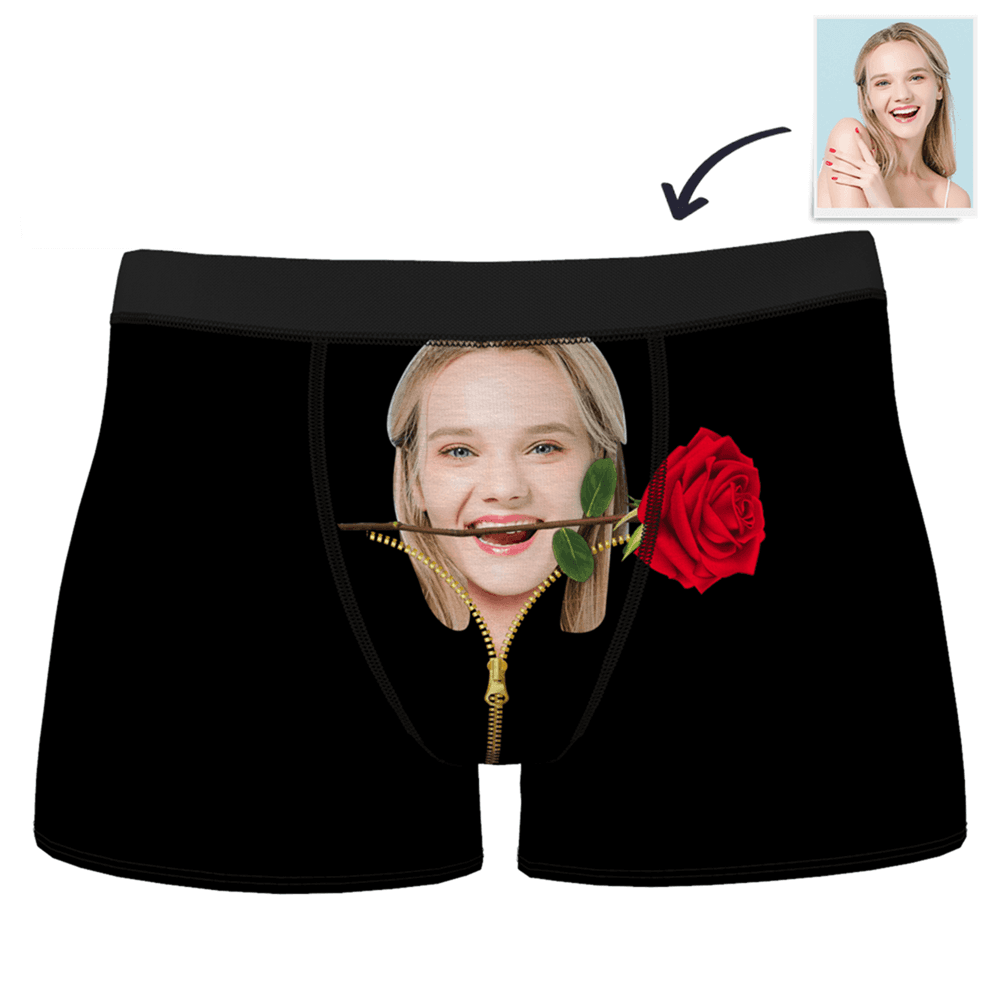 Rose d'Amour  Caleçon en Visage Culotte Personnalisé  - MadeMine