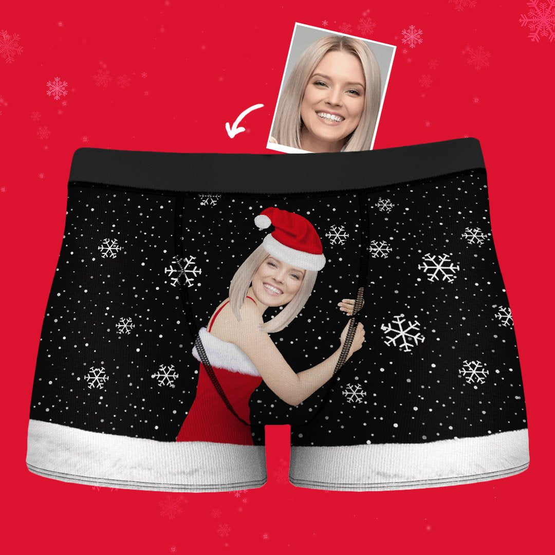 Cadeau de Noëlpour homme Visage Personnalisé sur le corps Boxer