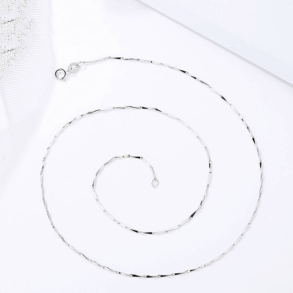 Collier De Chaîne À Maillons En Argent De 17,72 Pouces Pour Hommes Et Femmes - mademinefr