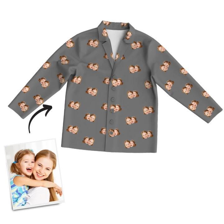Pyjama Multicolore Visage Personnalisé - mademinefr