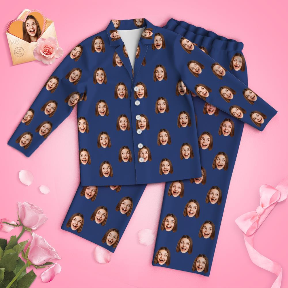 Pyjama Multicolore Visage Personnalisé - mademinefr