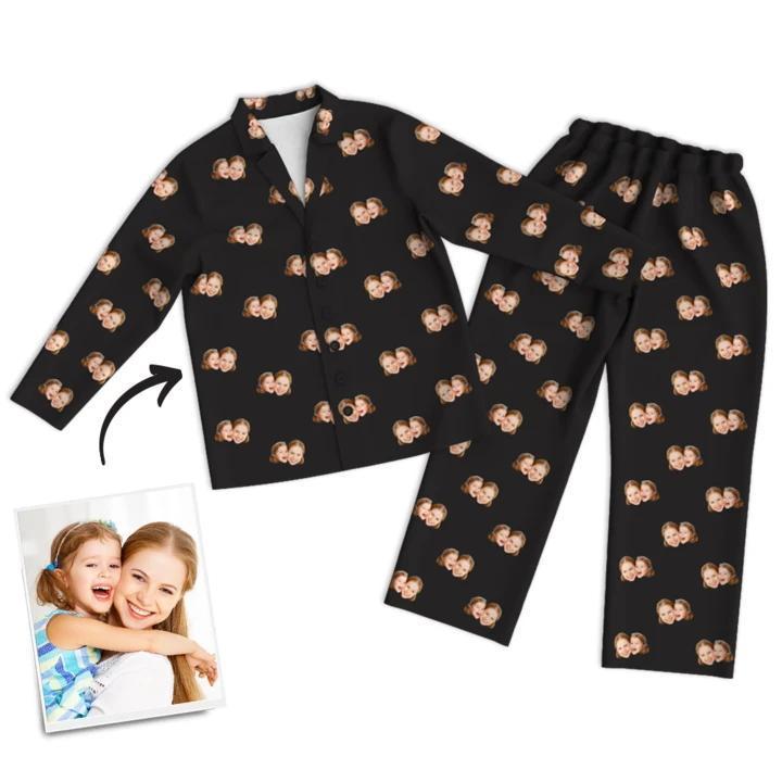 Pyjama Multicolore Visage Personnalisé - mademinefr