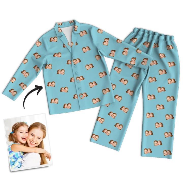 Pyjama Multicolore Visage Personnalisé - mademinefr