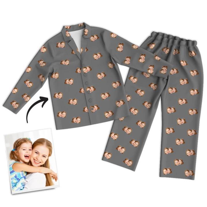 Pyjama Multicolore Visage Personnalisé - mademinefr