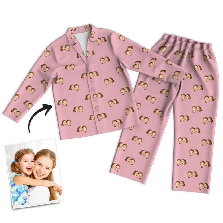 Pyjama Multicolore Visage Personnalisé - mademinefr
