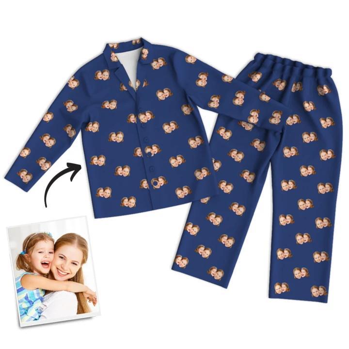 Pyjama Multicolore Visage Personnalisé - mademinefr