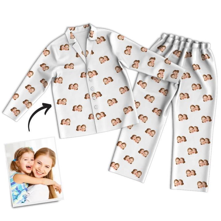Pyjama Multicolore Visage Personnalisé - mademinefr