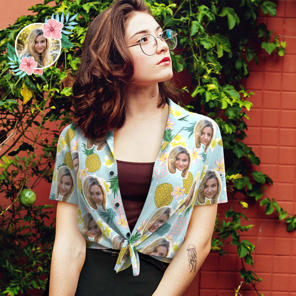 T-shirt Hawaïen Personnalisé Avec Motif De Chien Et Ananas Amusant, Cadeau Idéal Pour Les Propriétaires D'animaux - MademineFR