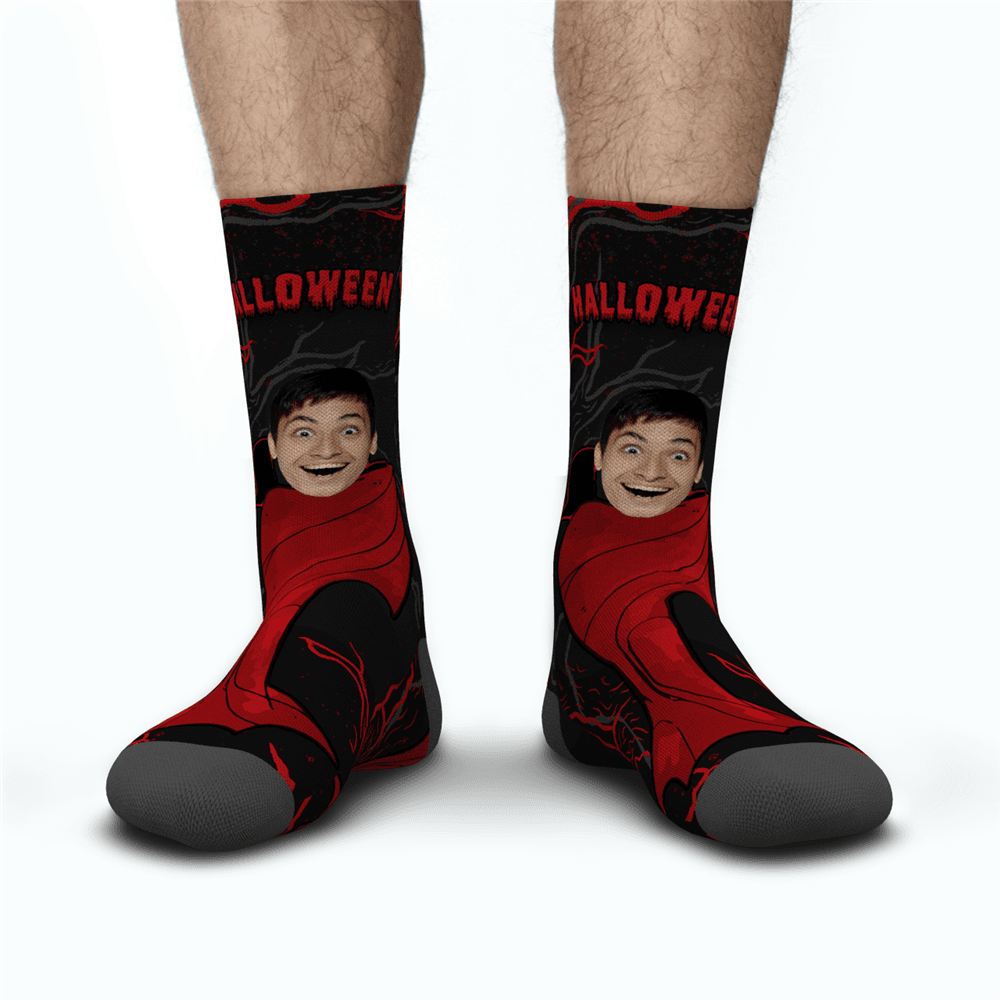 Chaussettes Monstre Personnalisées Pour Hommes D’halloween - mademinefr