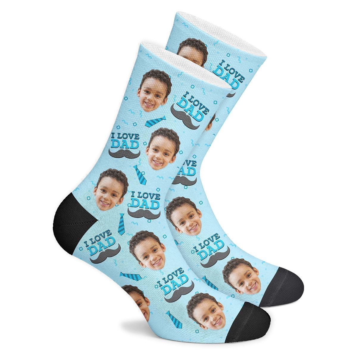 Cadeaux de LA Fête des Pères - Chaussettes Personnalisées J'aime Papa - MadeMine