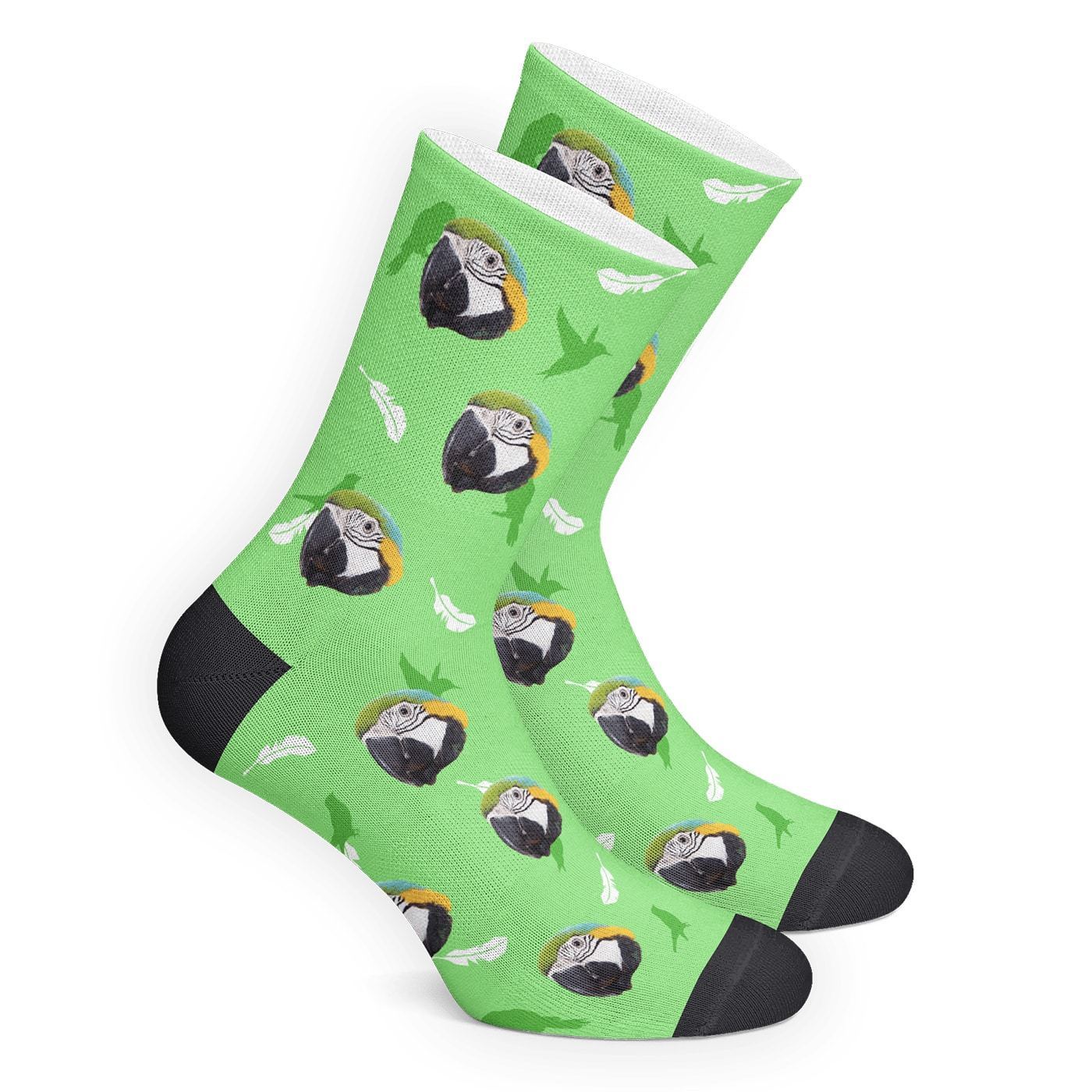 Chaussettes D'oiseaux Personnalisées - mademinefr
