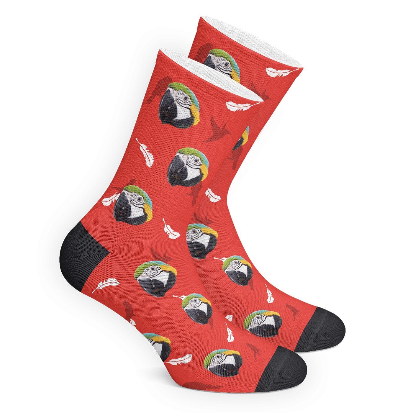 Chaussettes D'oiseaux Personnalisées - mademinefr
