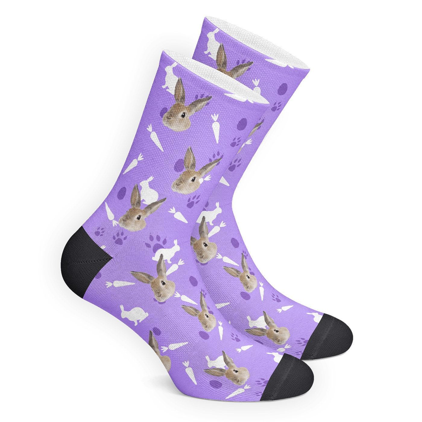 Chaussettes Personnalisé en Visage de Lapin - MadeMine
