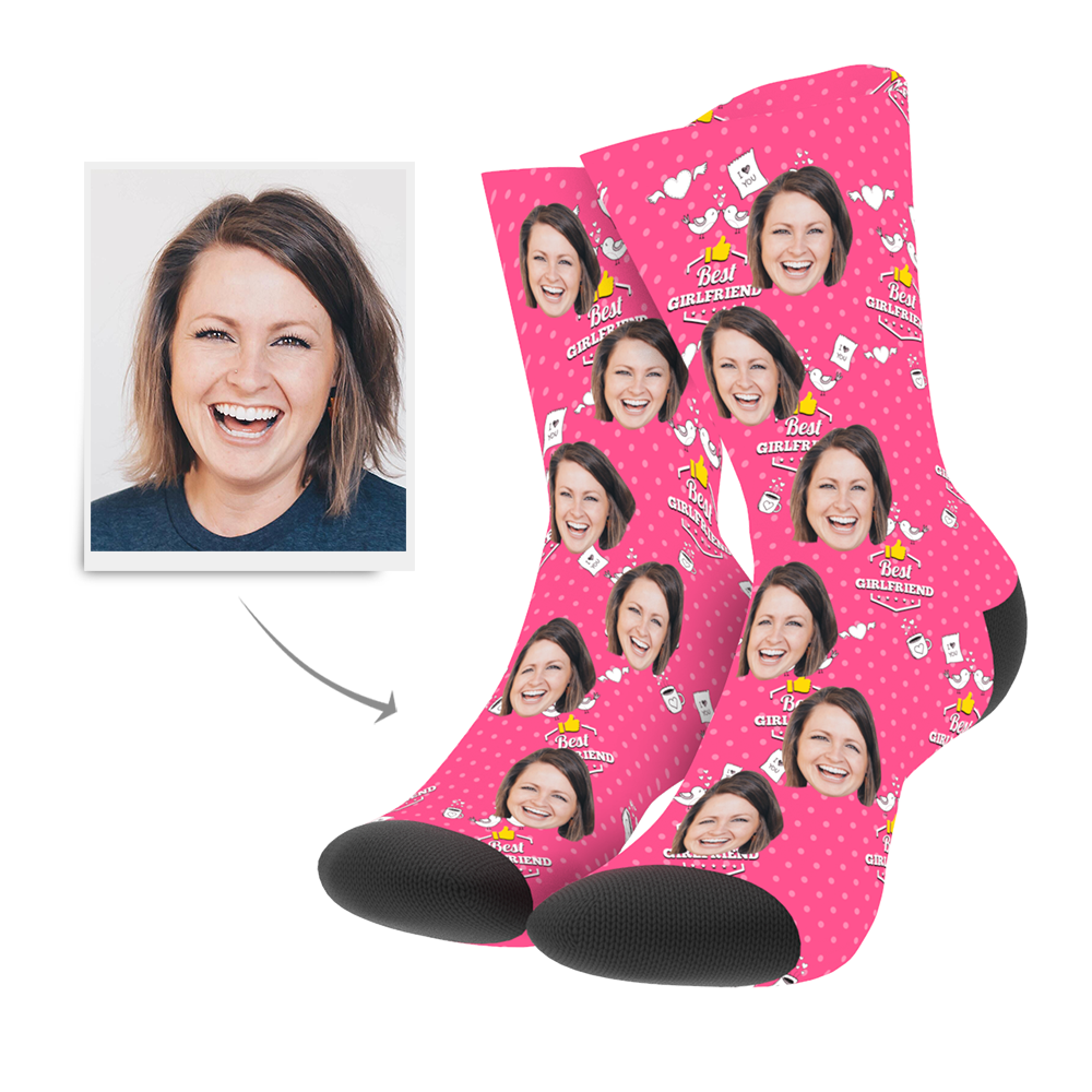 Chaussettes Personnalisées Meilleure Petite Amie - mademinefr