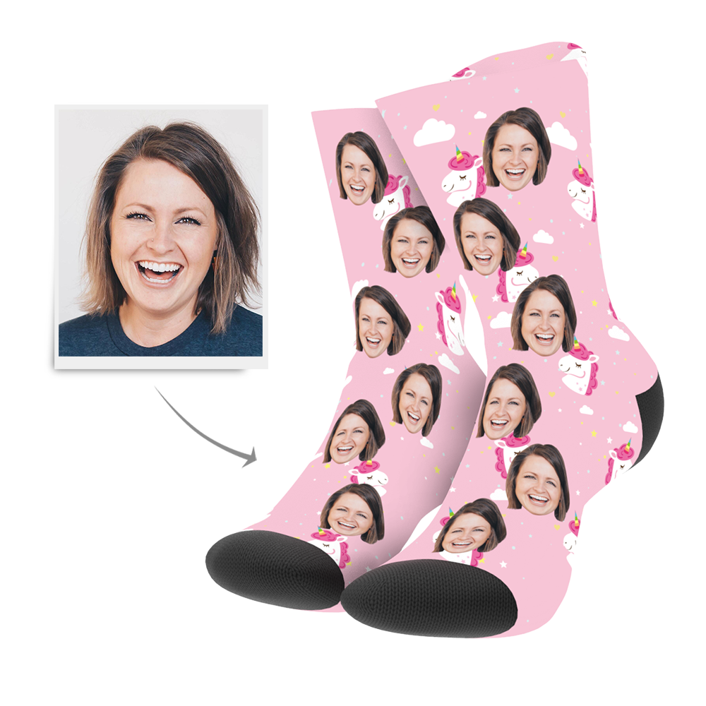 Chaussettes Personnalisées en Photo Licorne - MadeMine