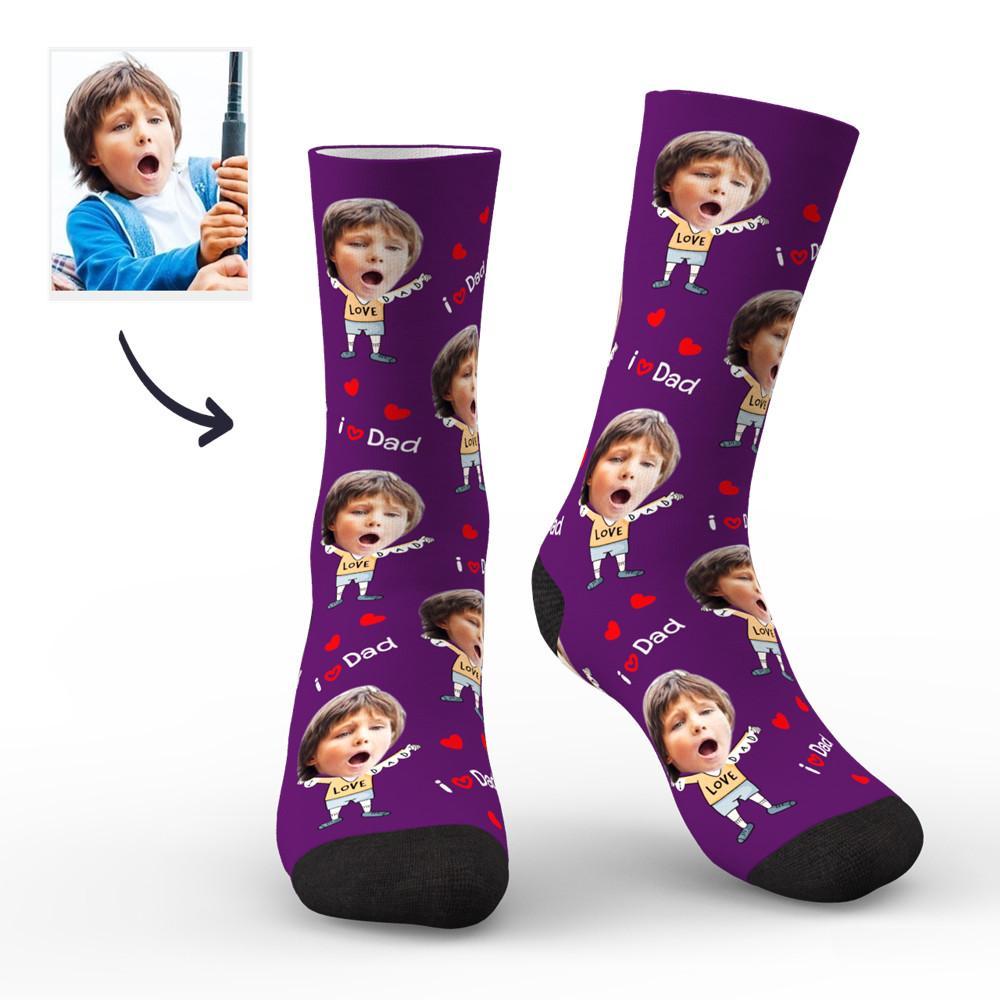 Chaussettes Personnalisées Pour Le Plus Cher Papa, Meilleurs Cadeaux - mademinefr