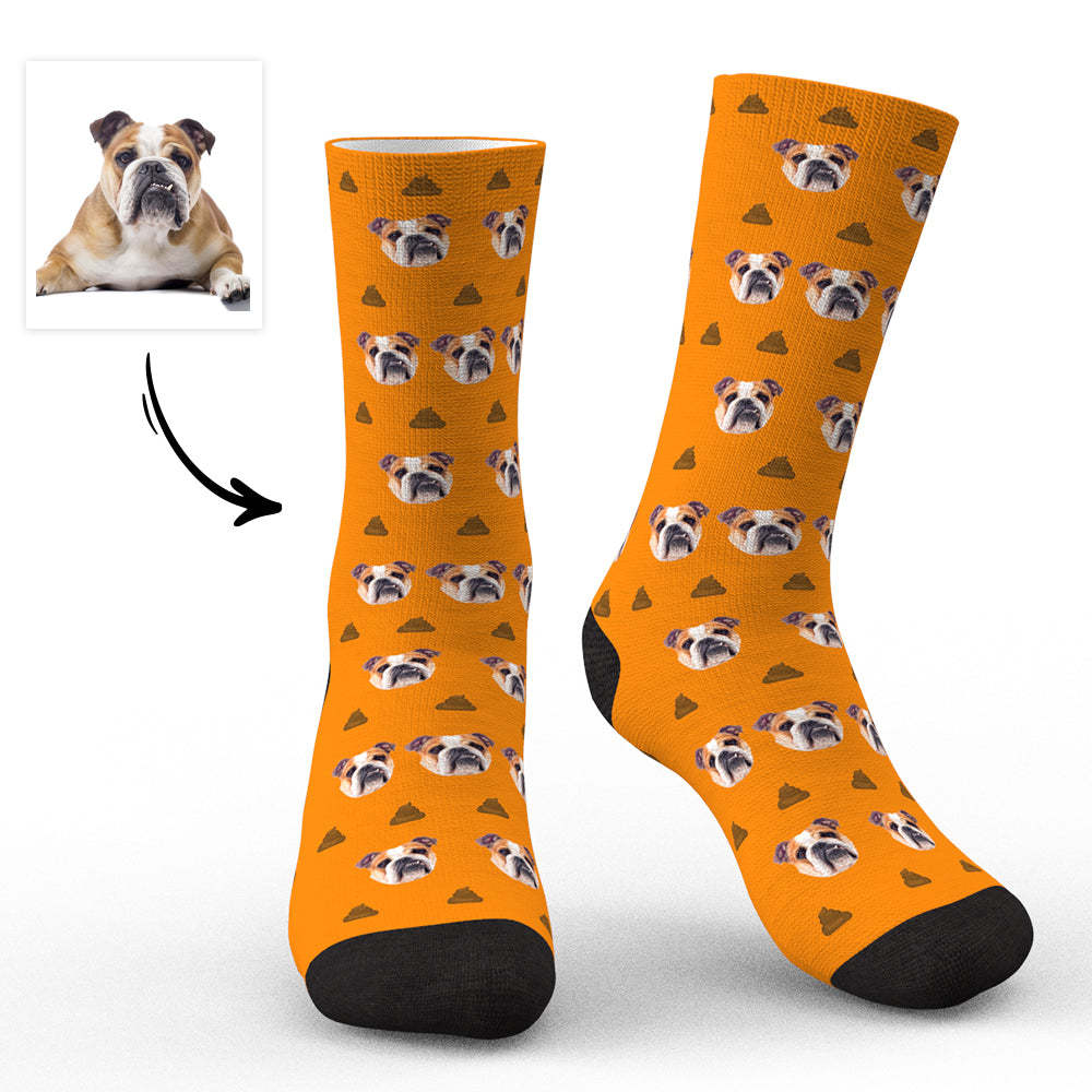 Chaussettes Personnalisées Avec Photo De Chien Unique Pour Les Amoureux Des Animaux De Compagnie - Chiens - mademinefr