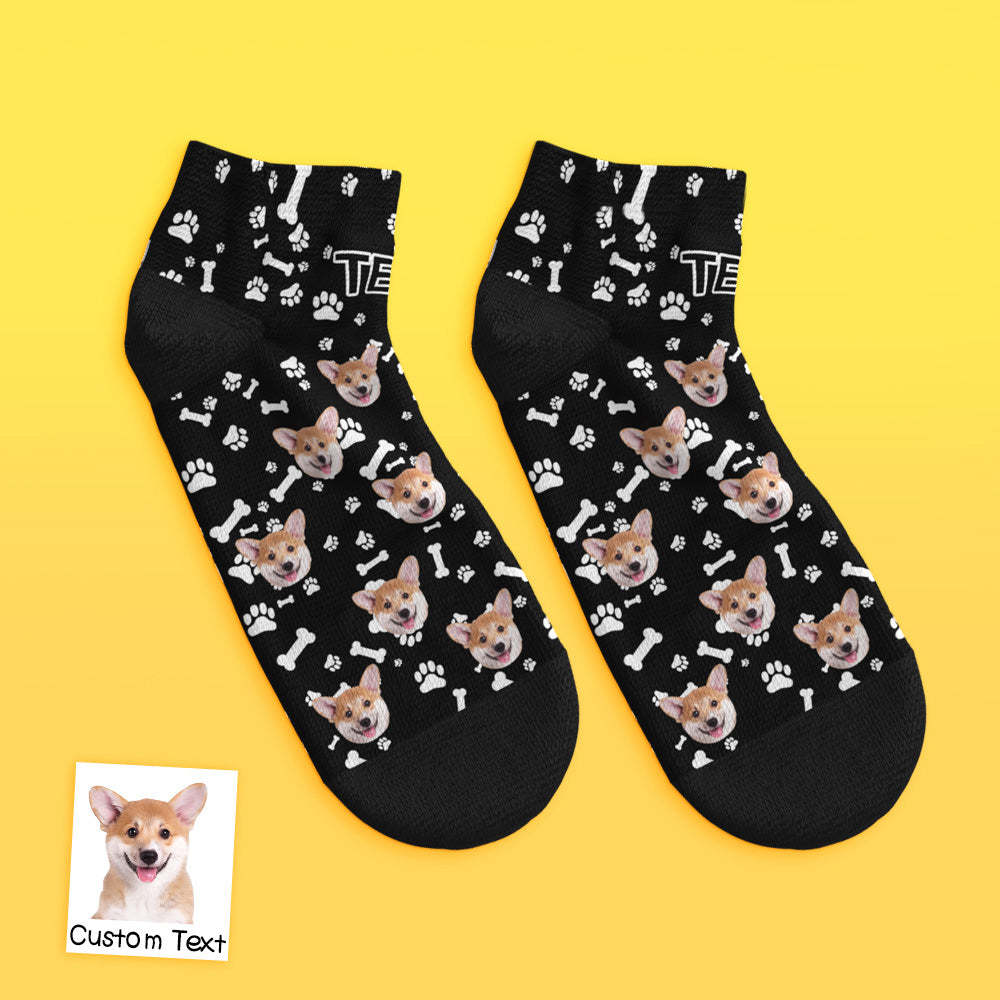 Chaussettes Basses Personnalisées Pour Chien - mademinefr
