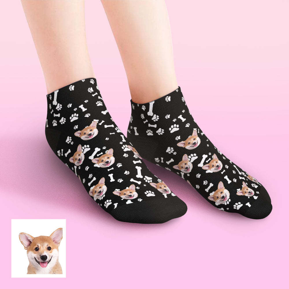 Chaussettes Basses Personnalisées Pour Chien - mademinefr