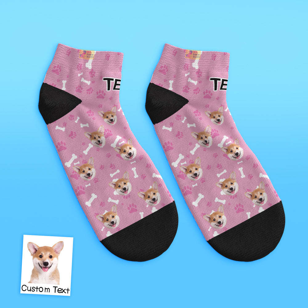 Chaussettes Basses Personnalisées Pour Chien - mademinefr