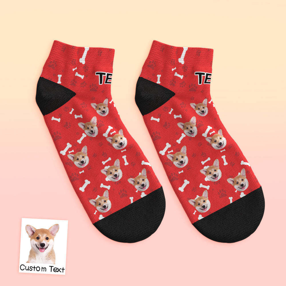 Chaussettes Basses Personnalisées Pour Chien - mademinefr