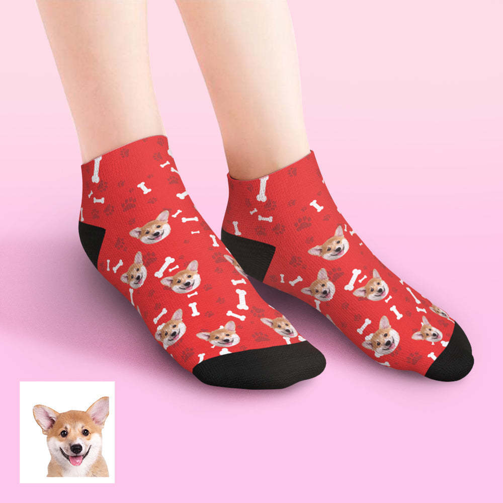 Chaussettes Basses Personnalisées Pour Chien - mademinefr