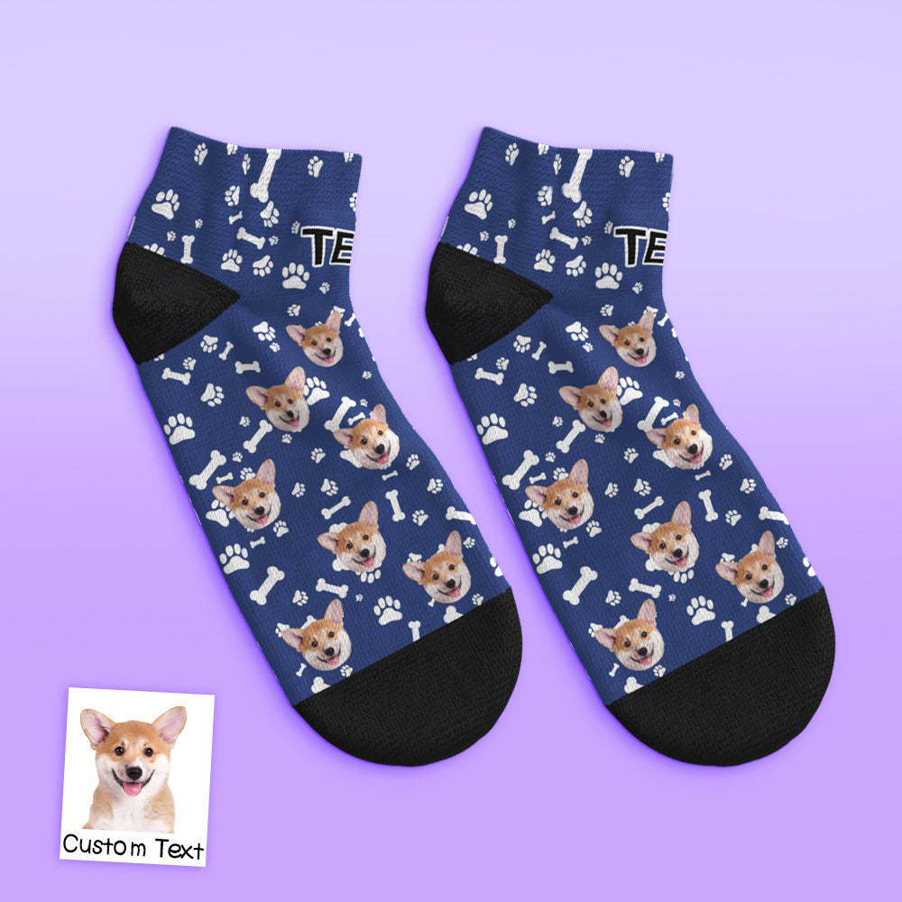 Chaussettes Basses Personnalisées Pour Chien - mademinefr