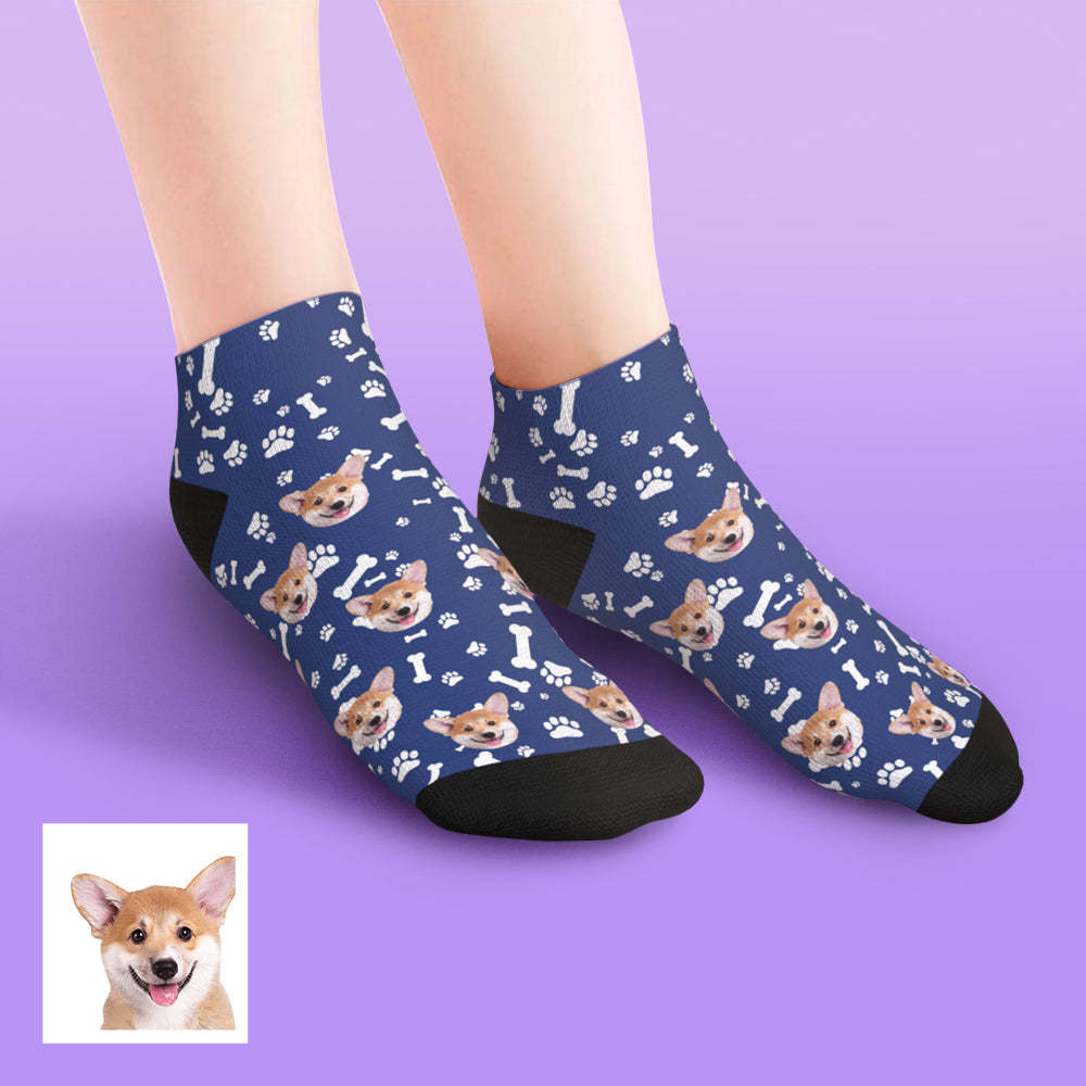 Chaussettes Basses Personnalisées Pour Chien - mademinefr