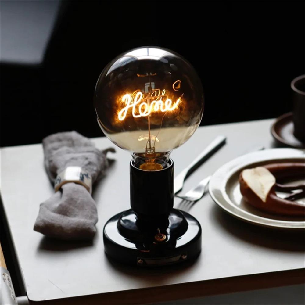 Lampe De Modélisation À Filament Vintage, Ampoules Led À Lumière Douce, Lumière Jaune Chaude Décorative - mademinefr