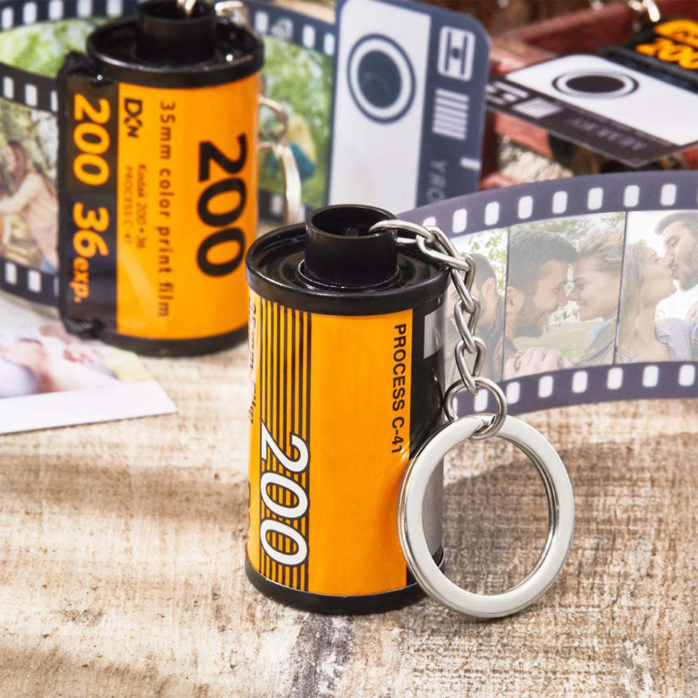 Porte-clés En Rouleau D'appareil Photo Coloré Personnalisé, Cadeaux Personnalisés Romantiques, Cadeau D'halloween - mademinefr