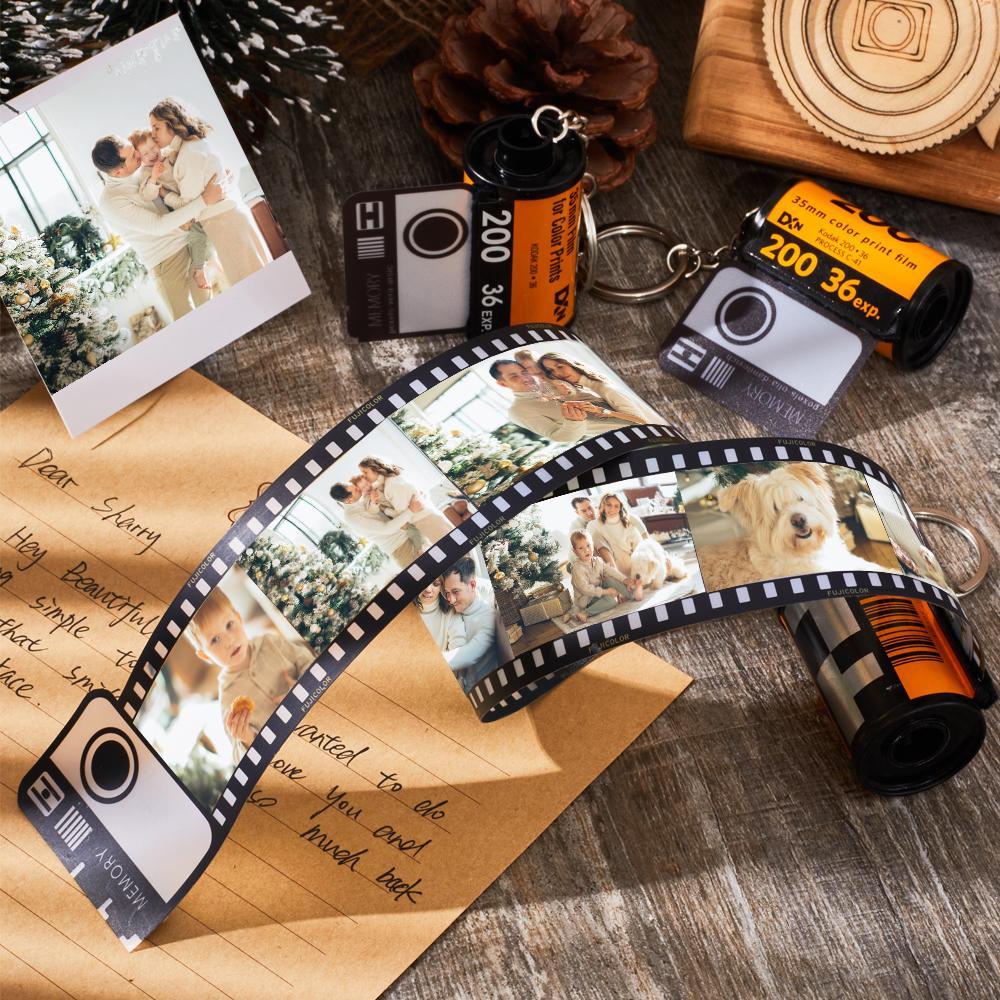 Porte-clés En Rouleau D'appareil Photo Coloré Personnalisé, Cadeaux Personnalisés Romantiques, Cadeau D'halloween - mademinefr