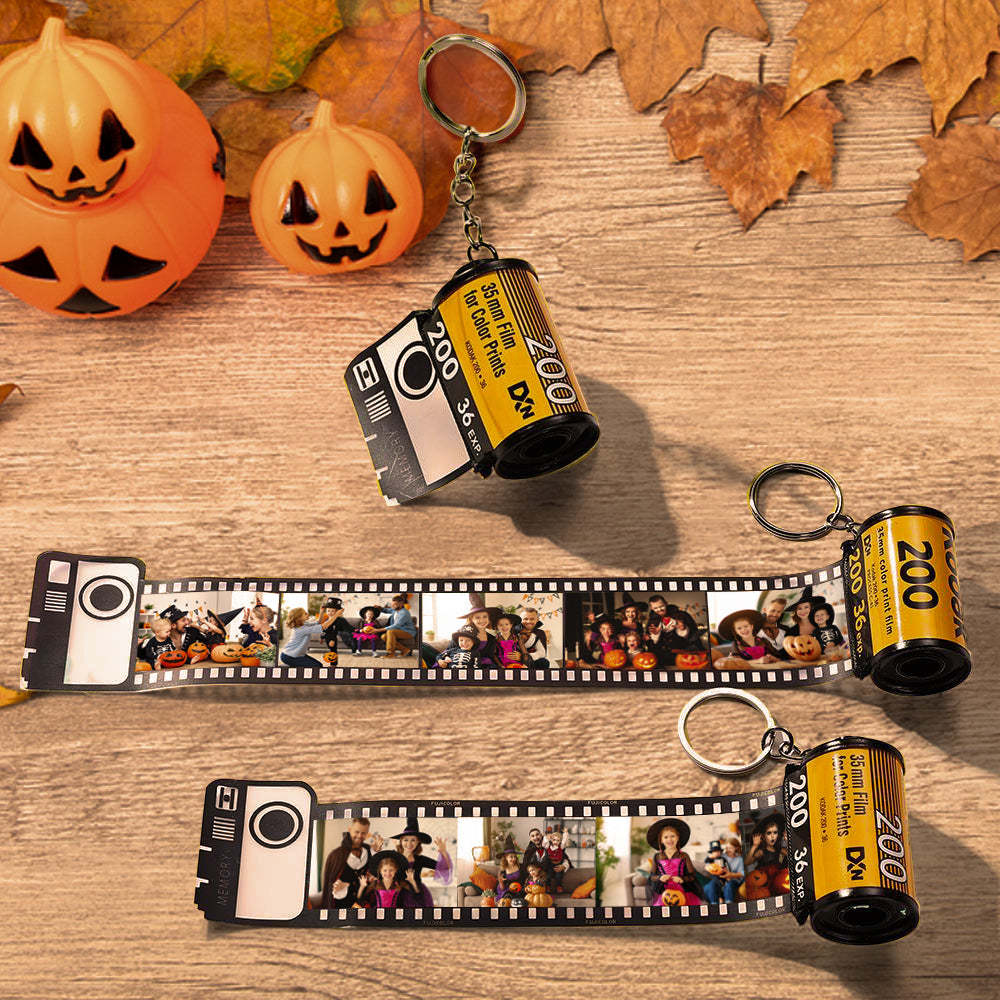 Porte-clés En Rouleau D'appareil Photo Coloré Personnalisé, Cadeaux Personnalisés Romantiques, Cadeau D'halloween - mademinefr
